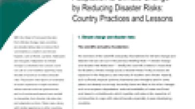 A blurred, partially visible page of a document with sections of heading and text in black, blue, and green fonts on a white background.